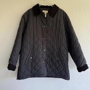 LL BEAN women’s quilted barn jacket